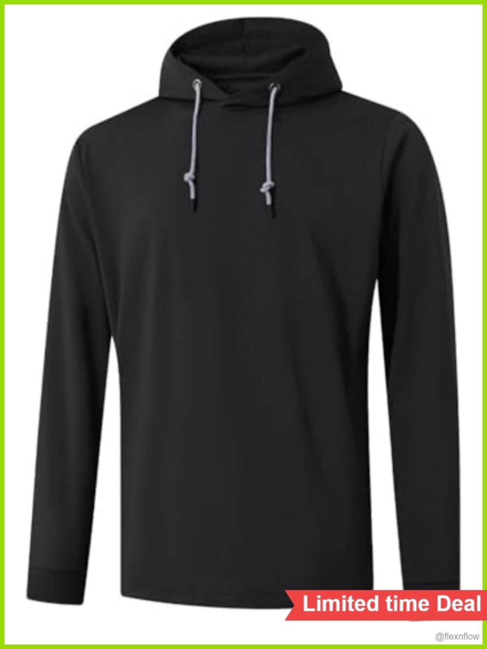 Men's Solid Performance Hoodie Athletic Lightweight Pullover Moisture-Wicking